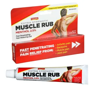 1 Muscle Rub Pain Relief Cream Analgesic Gel Tube 1.5oz Menthol Joint Arthritis