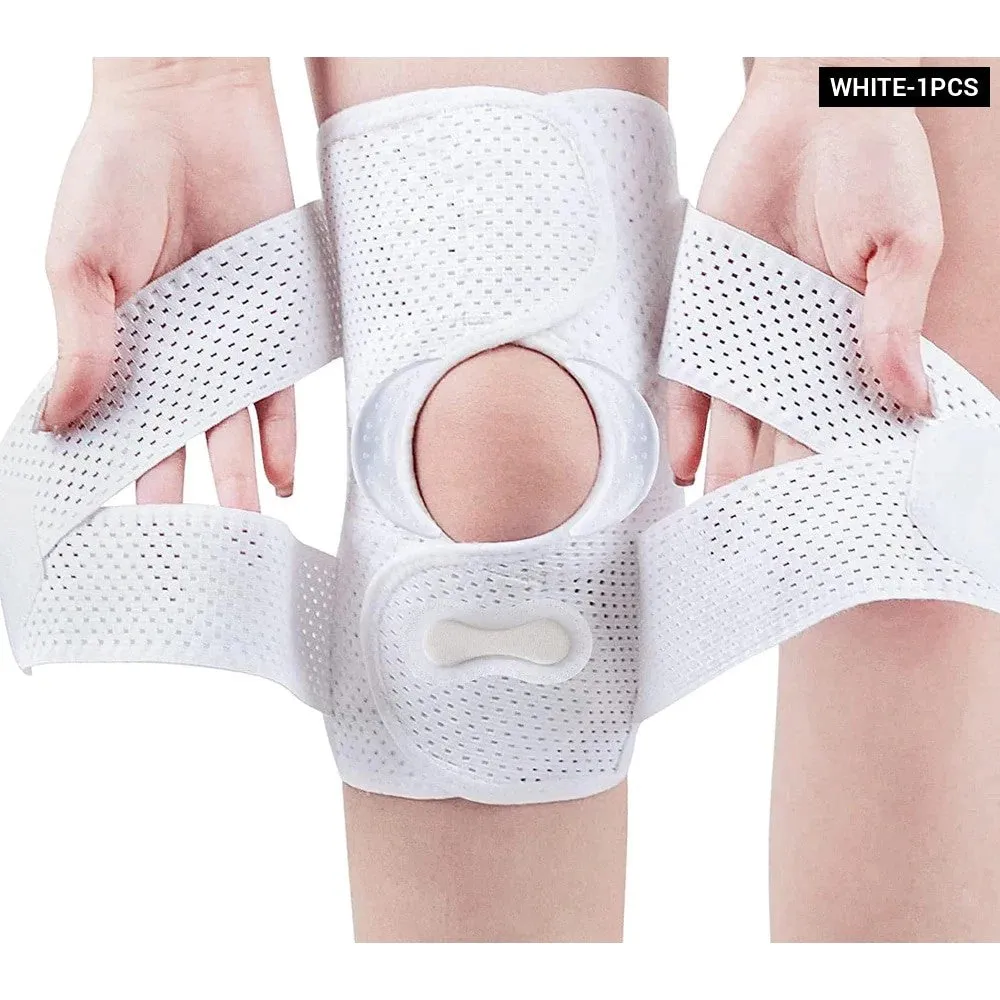 1pcs Adjustable Knee Support Brace with Patella Gel Pad for Knee Pain Acl Mcl Injury Recovery