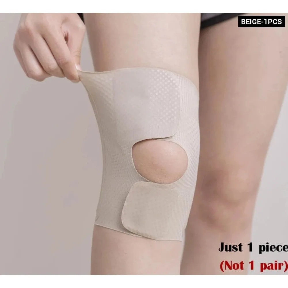 1pcs Lightweight Breathable Adjustable Open Patella Knee Brace with Dual Side Stabilizers for Hiking Running