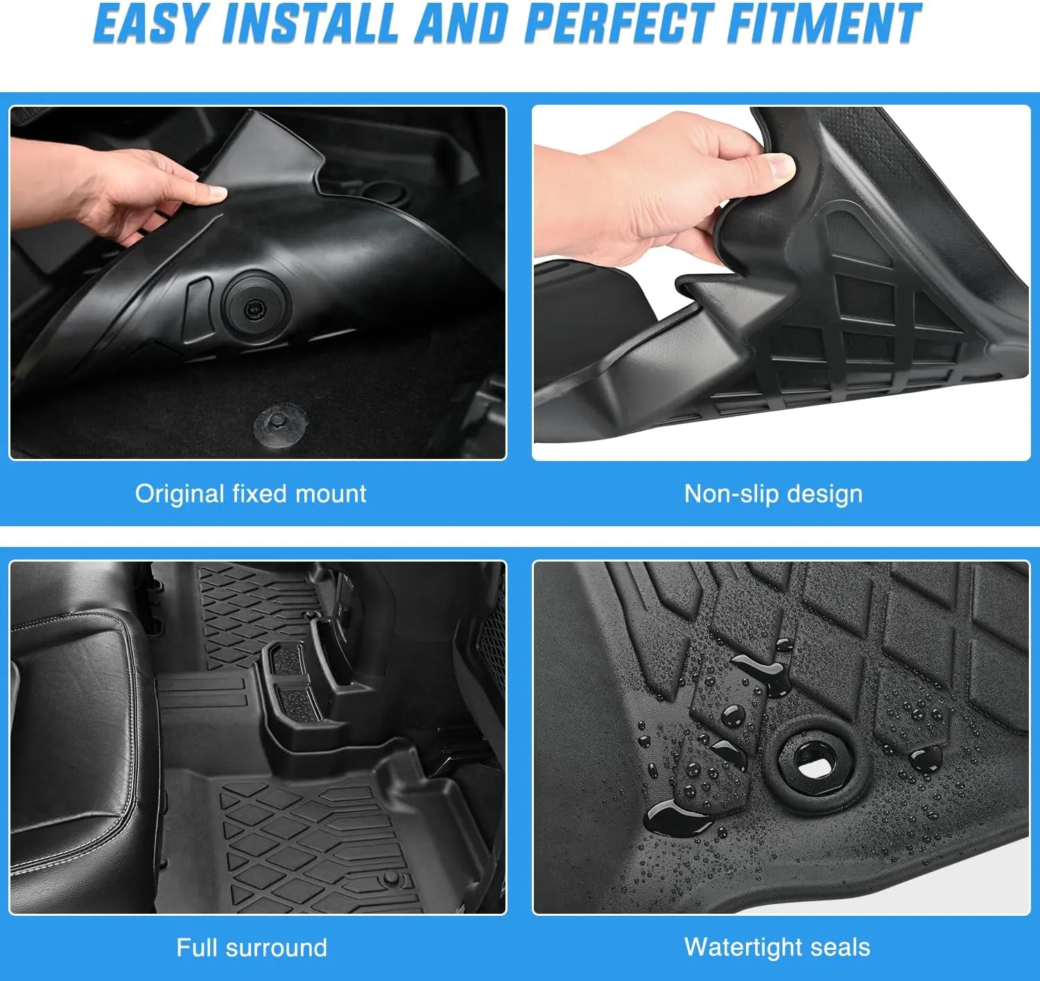 2023 2024 2025 Toyota Prius Prime PHEV TPE Floor Mats