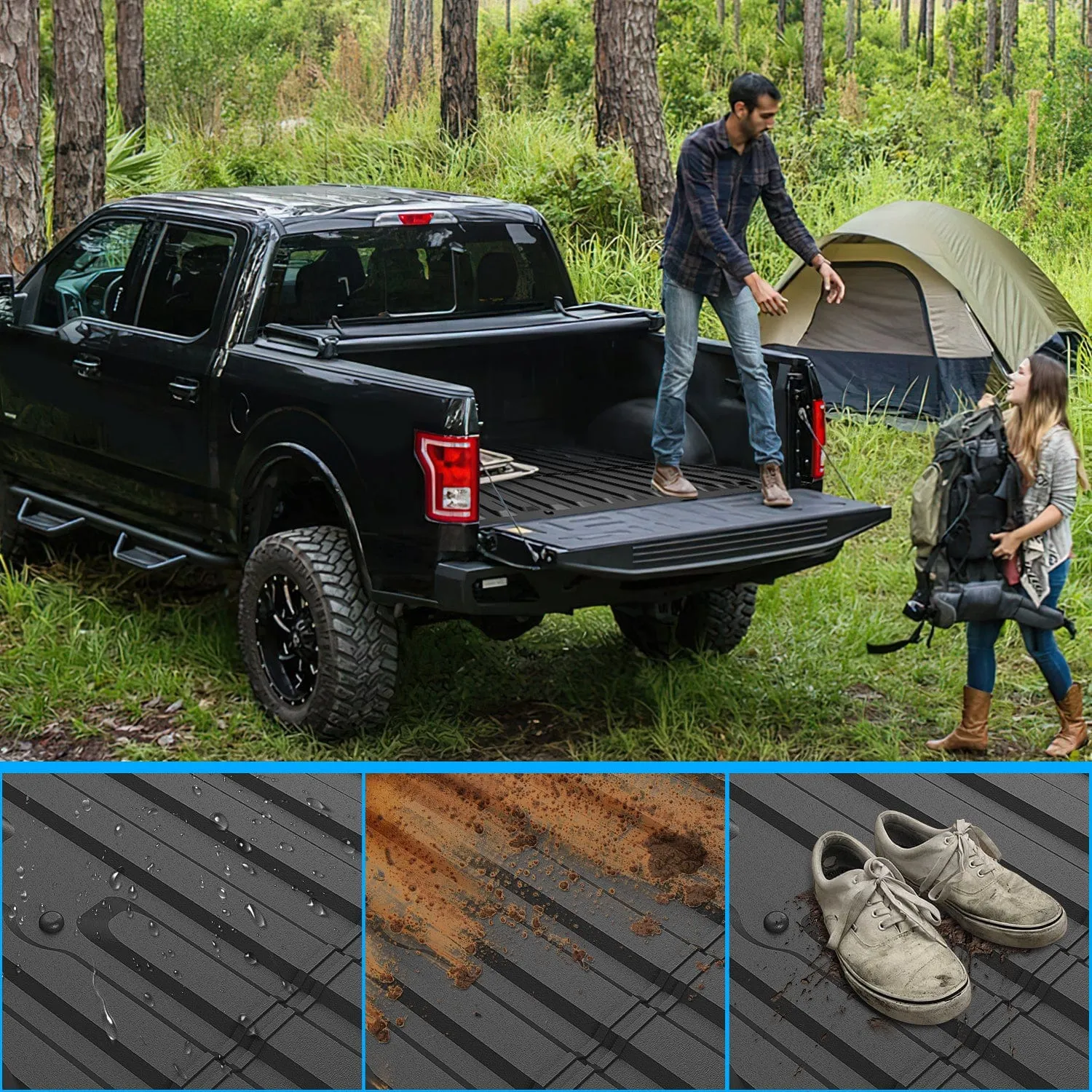 6.8ft Rubber Short Bed For 2017-2023 Ford F-250 / F-350 / F-450