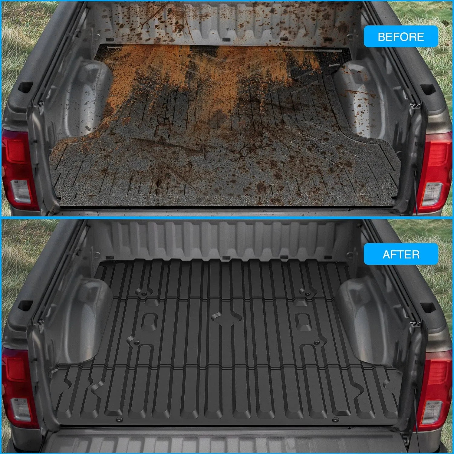 6.8ft Rubber Short Bed For 2017-2023 Ford F-250 / F-350 / F-450