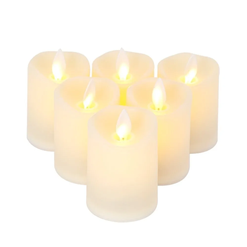 6pcs Battery Powered Flameless Led Candles with Wick