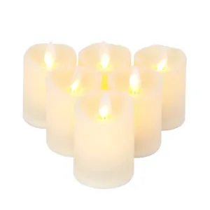 6pcs Battery Powered Flameless Led Candles with Wick