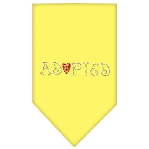Adopted Rhinestone Bandana Yellow Large