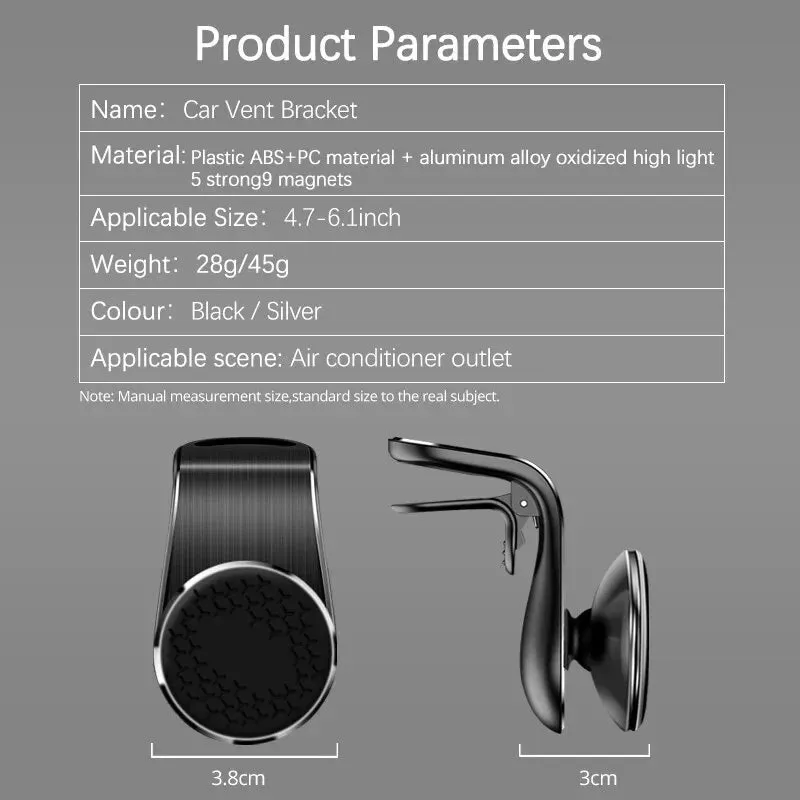 Air Vent Magnetic Car Phone Holder for Iphone Samsung Xiaomi