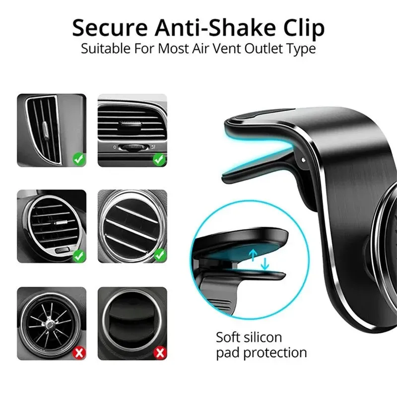 Air Vent Magnetic Car Phone Holder for Iphone Samsung Xiaomi
