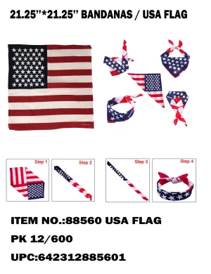 BANDANAS USA FLAG