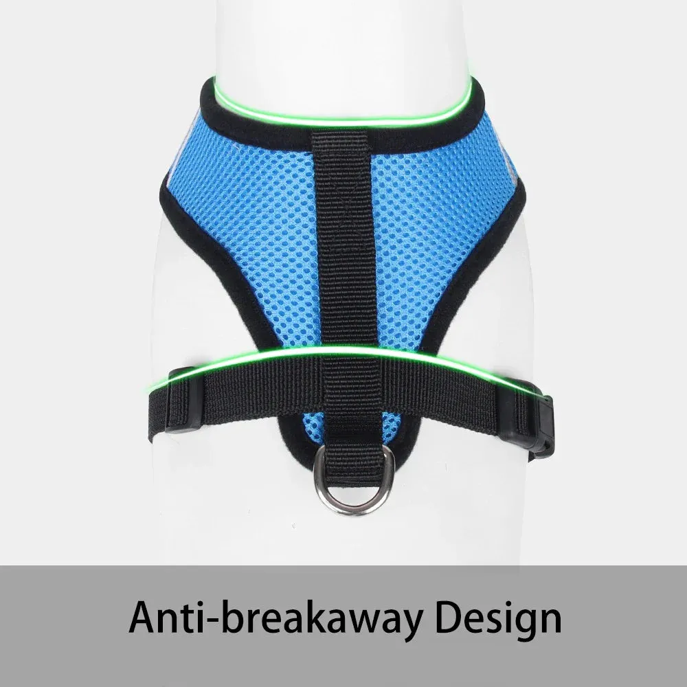 Breathable Reflective Dog Harness with Leash