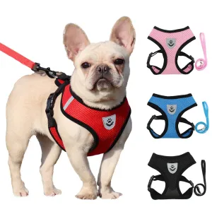 Breathable Reflective Dog Harness with Leash