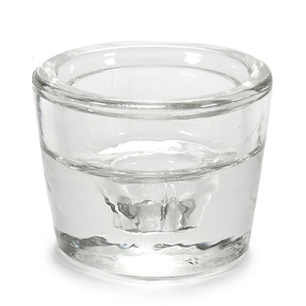 Candleholder Transparent Glass 6 x 4.3 x 6 Cm 12 Units