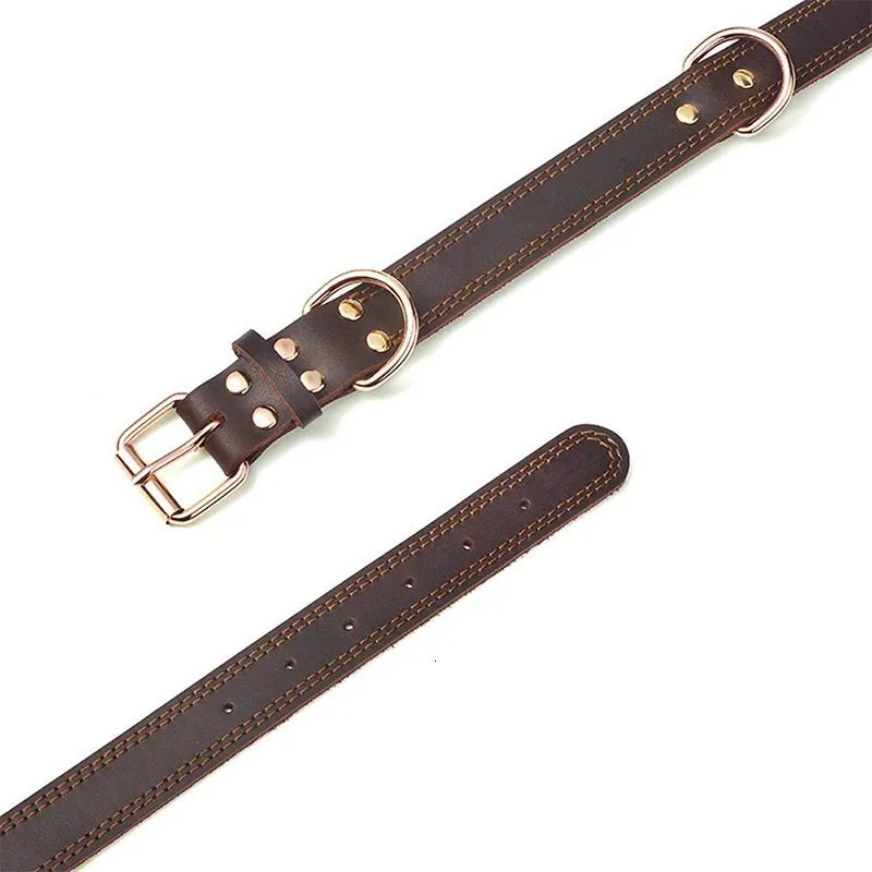 Cowhide dog collar-Two colours