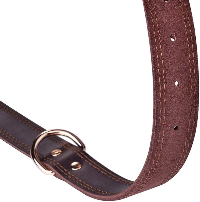 Cowhide dog collar-Two colours