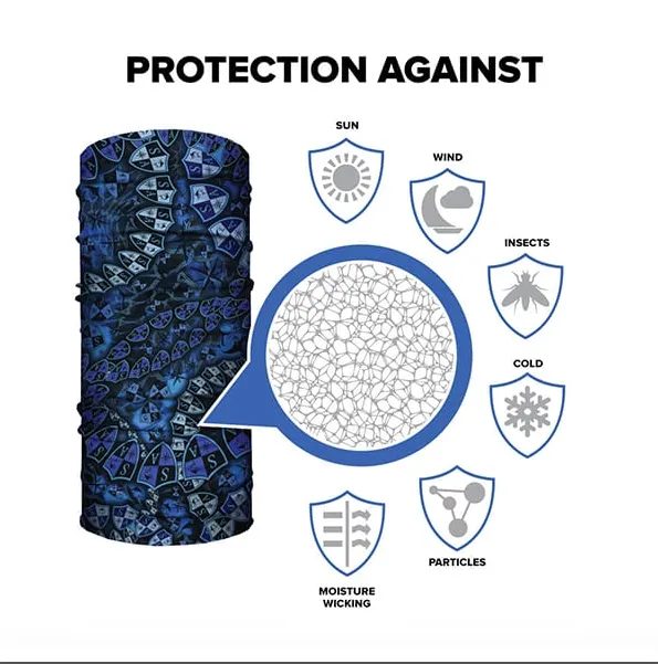 Face Shield Bandana  Tactical Black