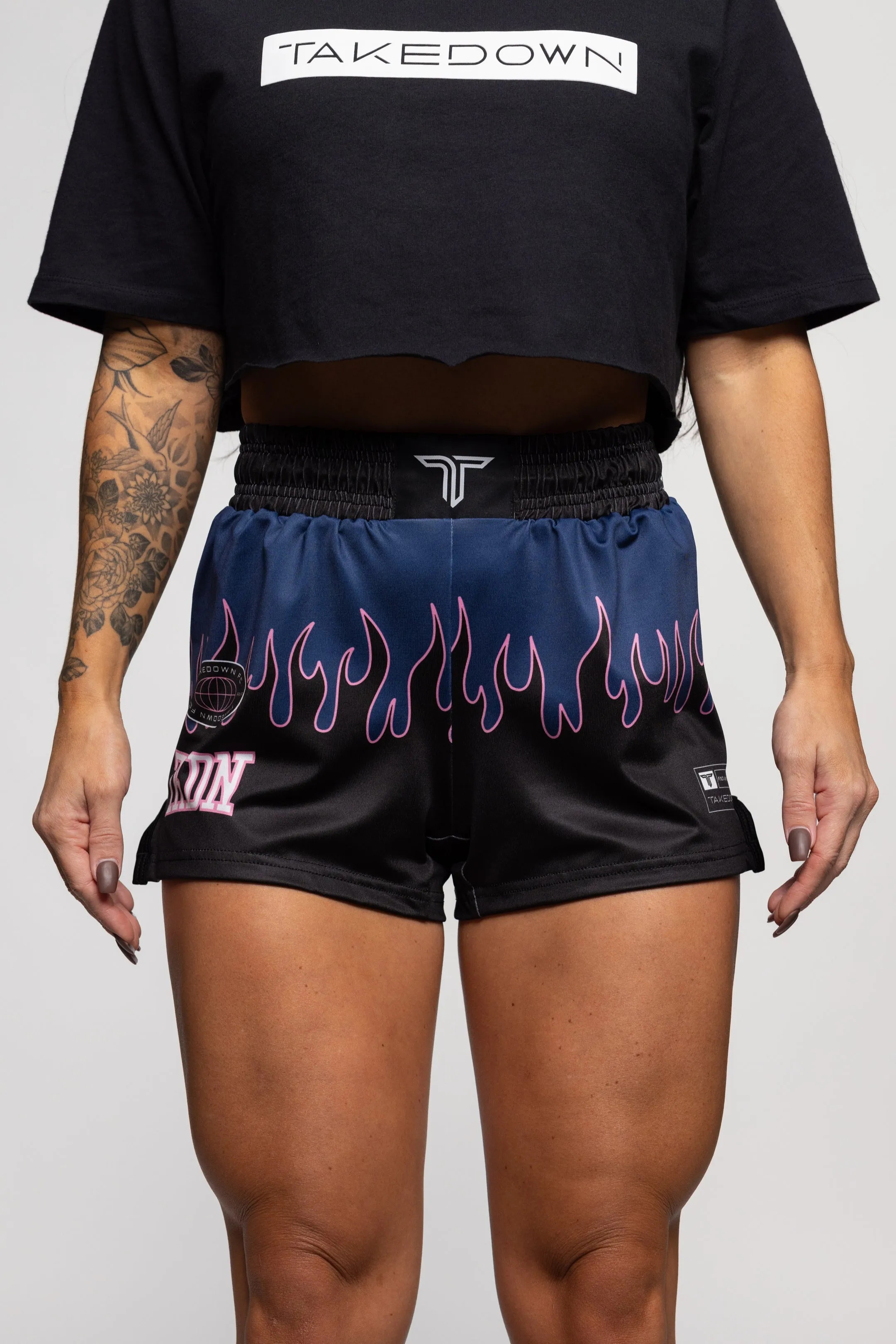 Fire FC Women's Fight Shorts (3" Inseam) - Blue