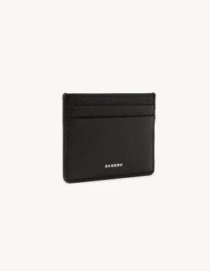 Holder Leather Card Holder Black