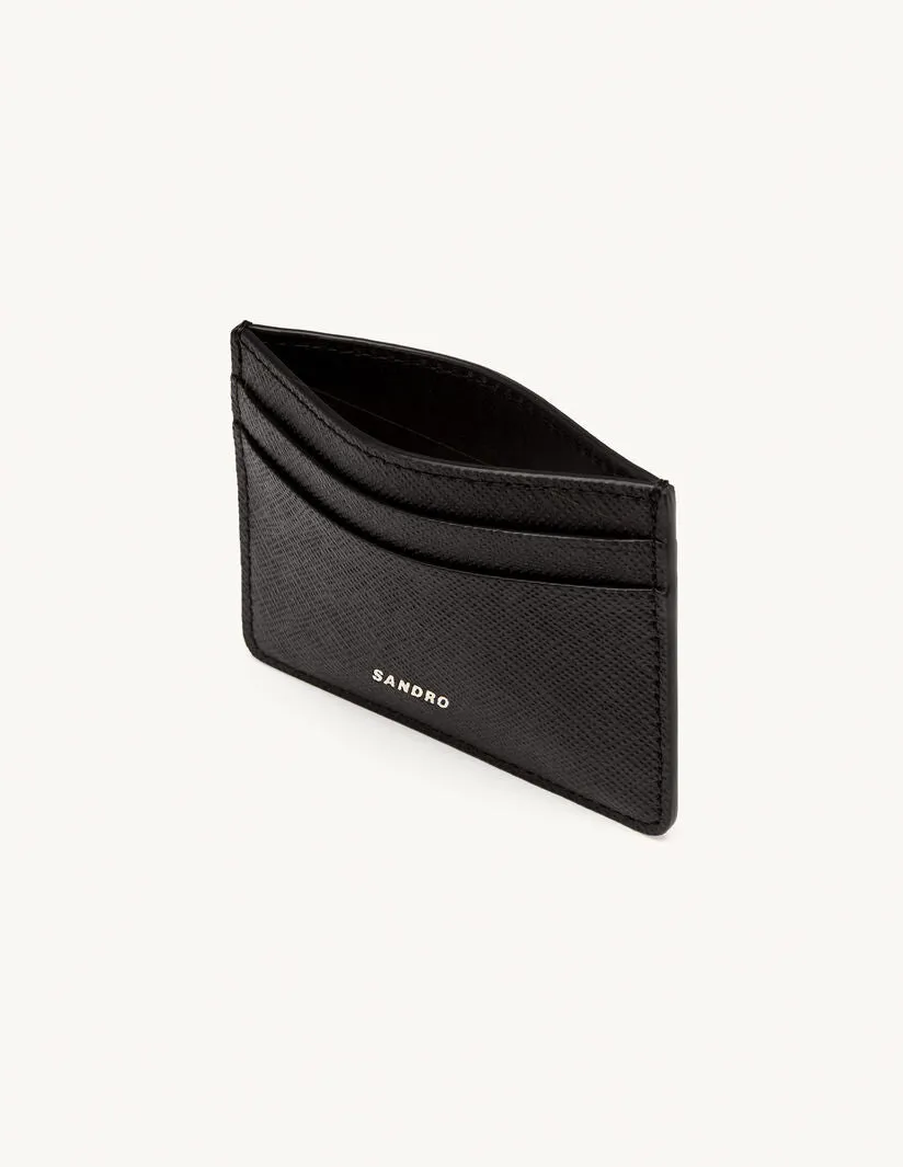 Holder Leather Card Holder Black