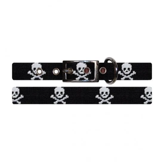Jolly Rodger Dog Collar (Black)