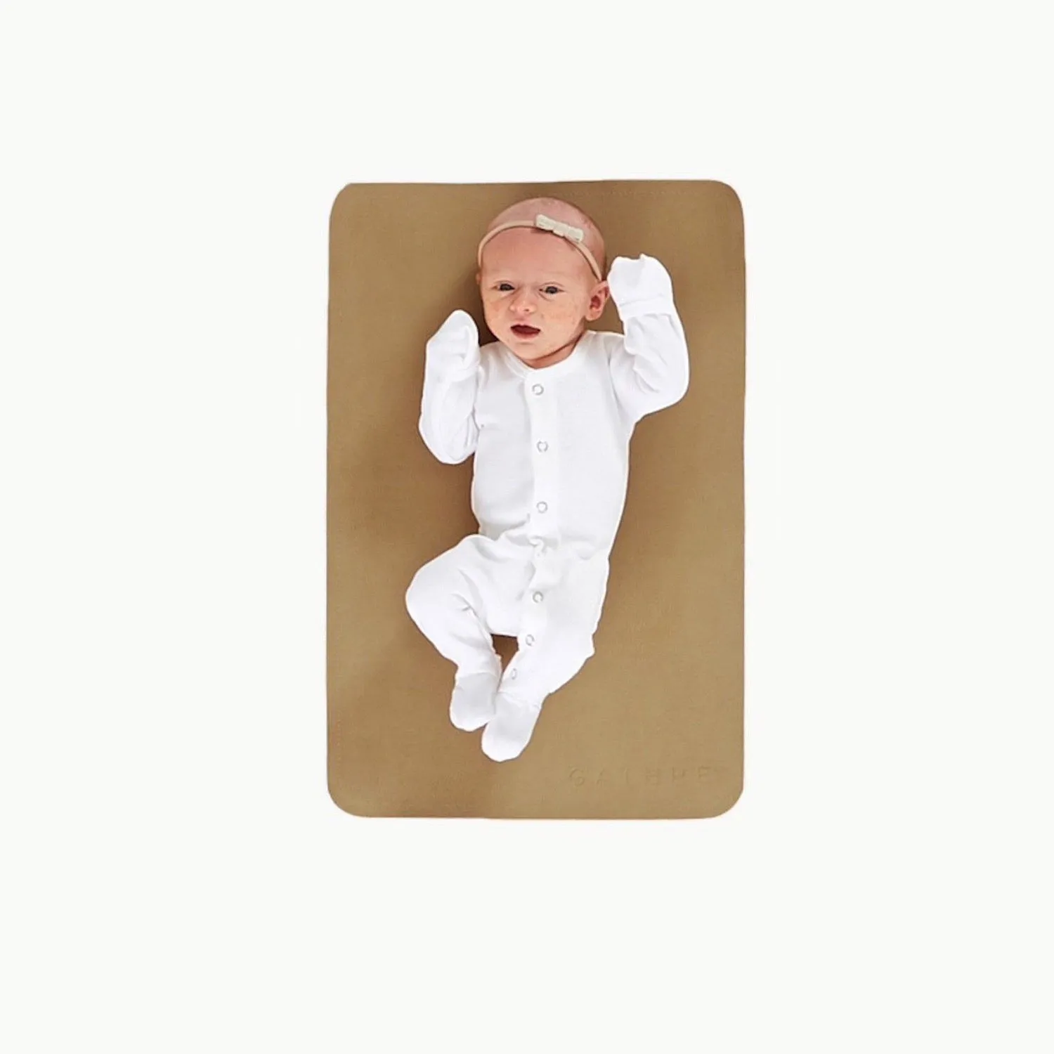 Leather Micro Changing Mat - Camel by Gathre