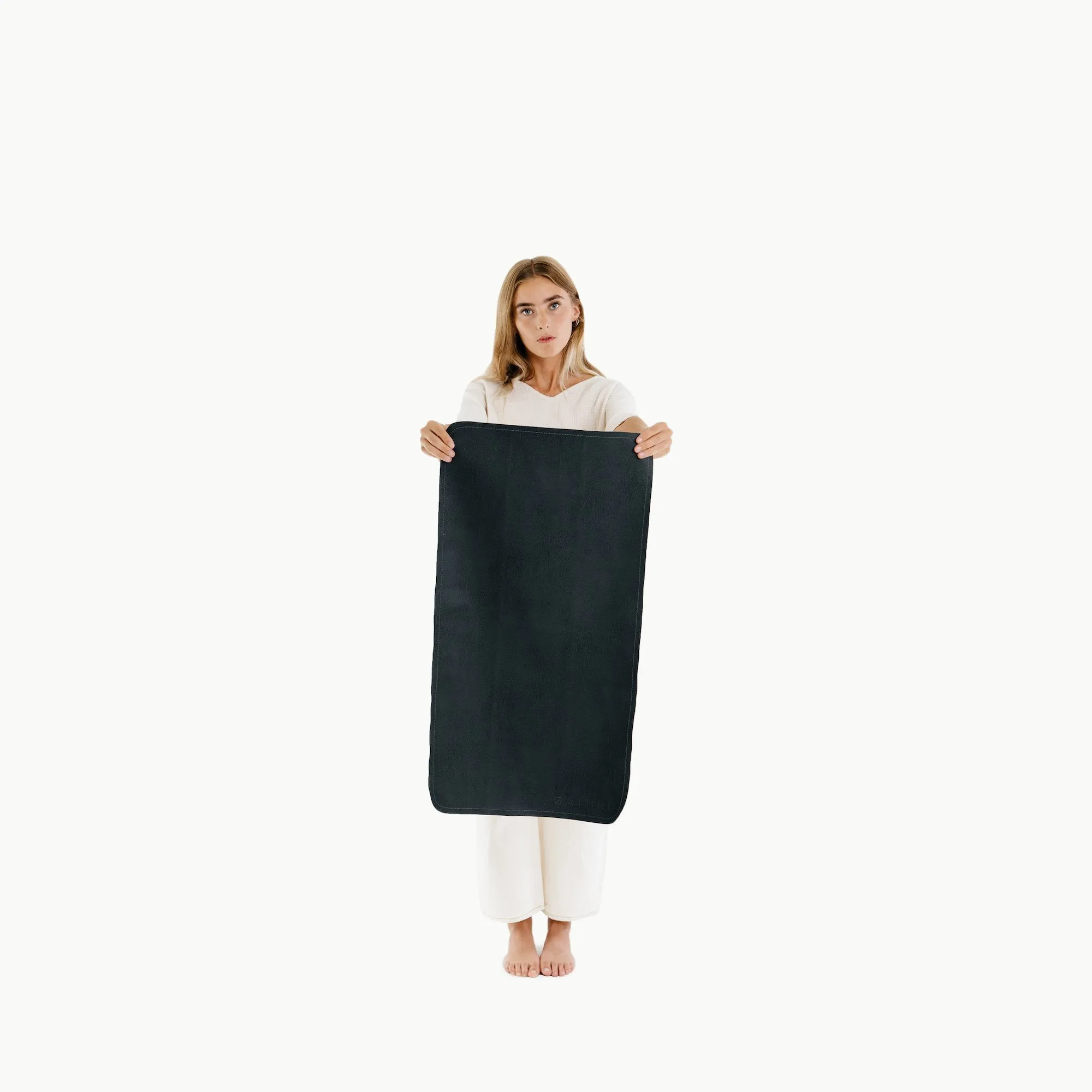 Leather Micro Changing Mat - Raven by Gathre