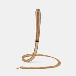 Meomari Bandettini Gold Tone Dog Leash