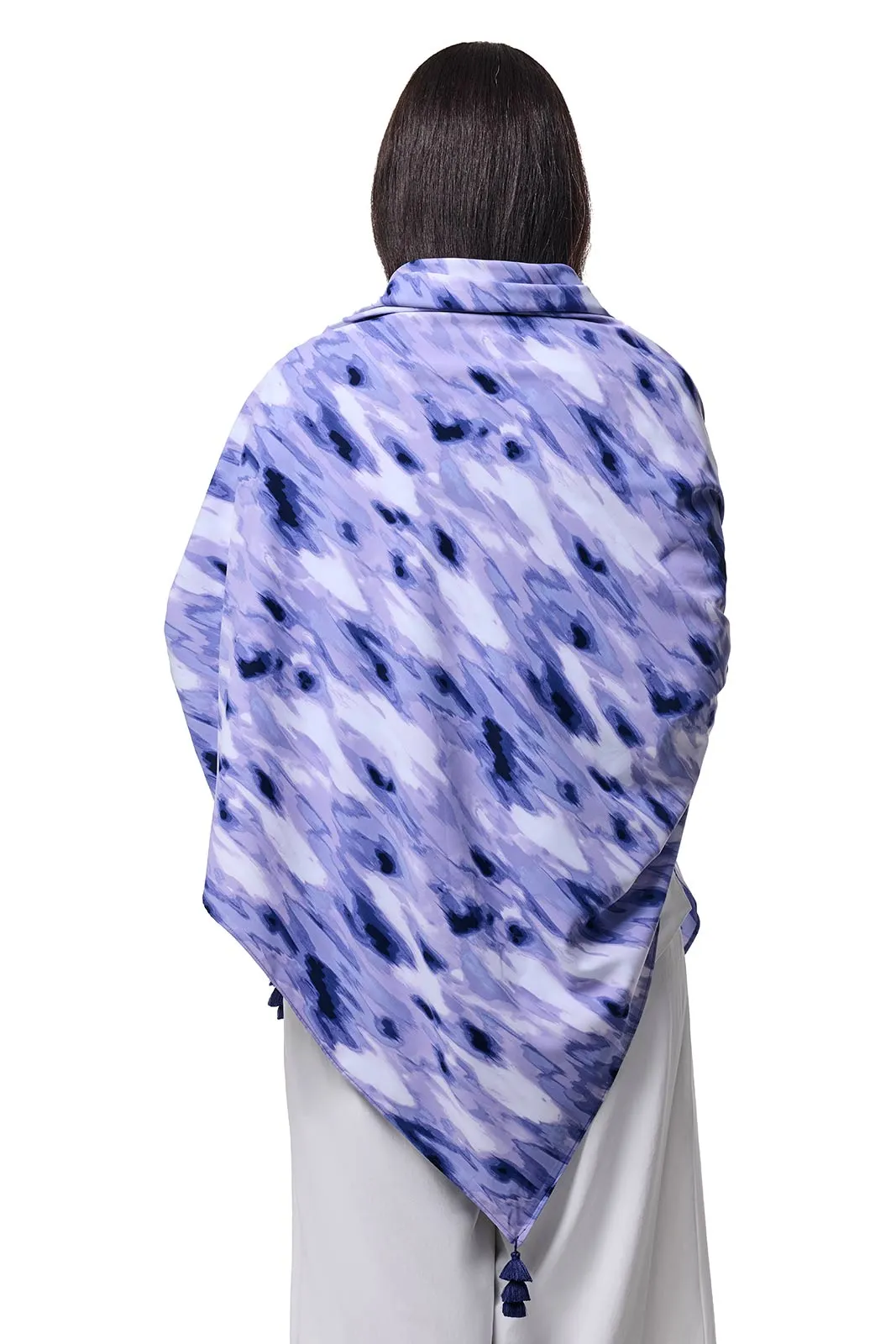Minneola Featherlight Scarf | Future Dusk Icat Watercolor