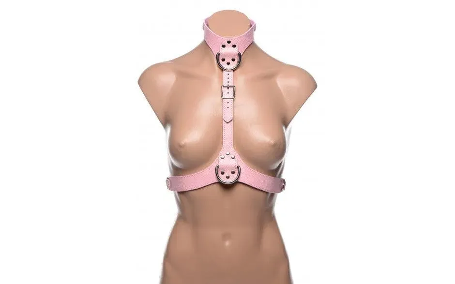 Miss Behaved Pink Chest Harness