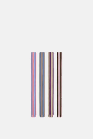 Mixed Set/Colours Contrast 1 Dinner Candles Set of 4
