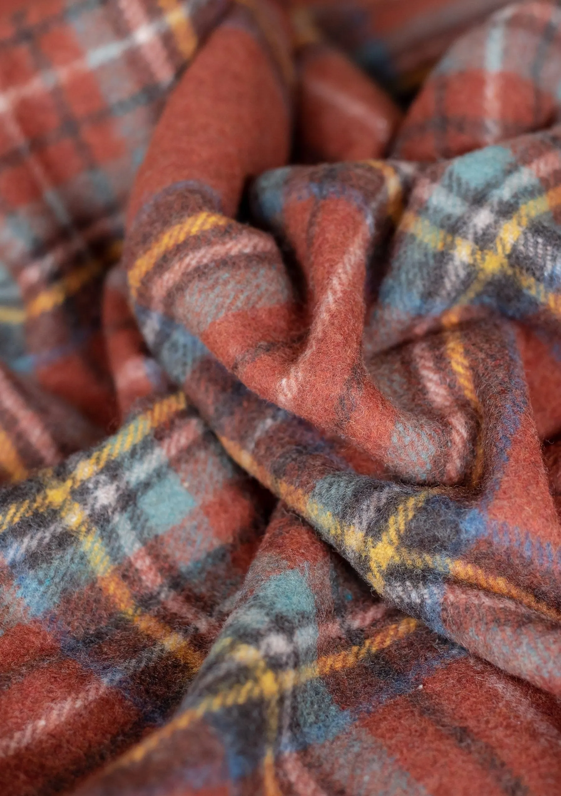 Recycled Wool Small Pet Blanket in Stewart Royal Antique Tartan
