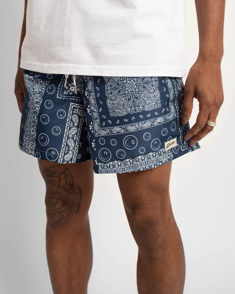 Swim Trunks (Navy Bandana)
