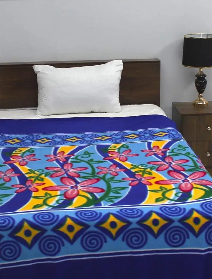YOUTHFUL THREADS All Season Multipurpose Polar Fleece Single Bed Printed Assorted Multicolor Lightweight Blanket - 90 x 60 inch Pack of 3